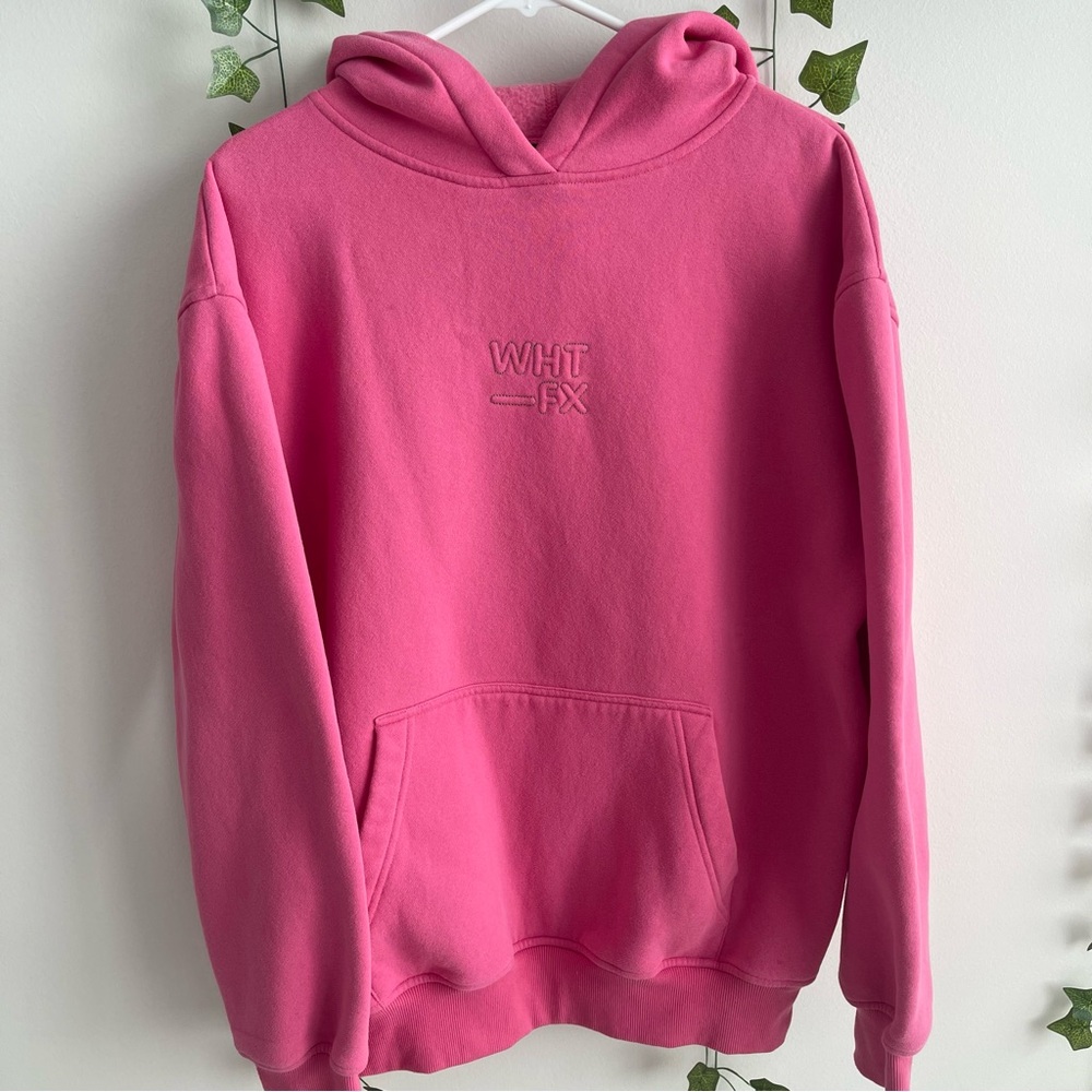 White Fox Women's Pink Hoodie Sweater